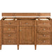Brittany 60" Single Vanity, Burnished Mahogany, w/ 3 CM Siberian Silestone Top w/FreePower Wireless Charger
