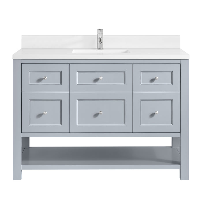 Breckenridge 48" Single Vanity Cabinet, Smokey Celadon