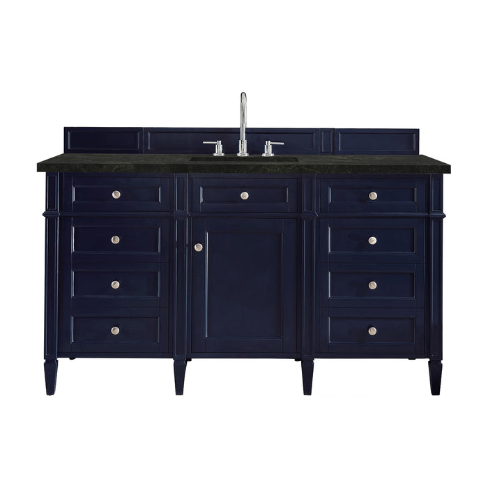 Brittany 60" Single Vanity, Urban Gray, w/ 3 CM Phantome Eclos Top