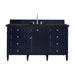 Brittany 60" Single Vanity, Urban Gray, w/ 3 CM Phantome Eclos Top