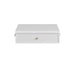 Bellshire 24" Drawer Unit, Bright White w/ 3 CM White Zeus Silestone Top
