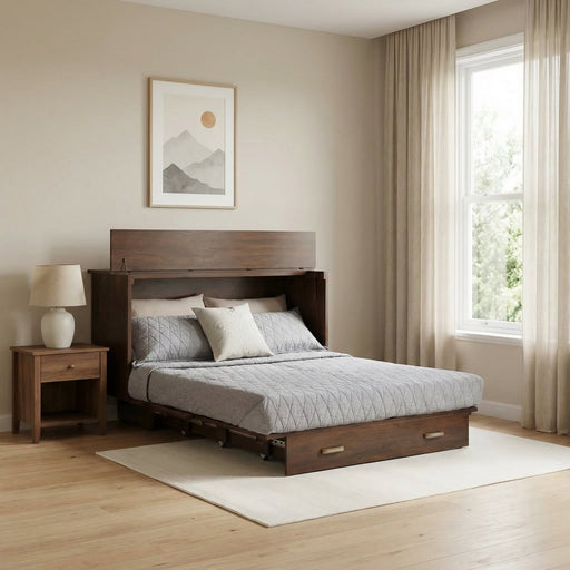 Arason Creden-ZzZ Pekoe Queen Size Traditional Chest Murphy Cabinet Bed