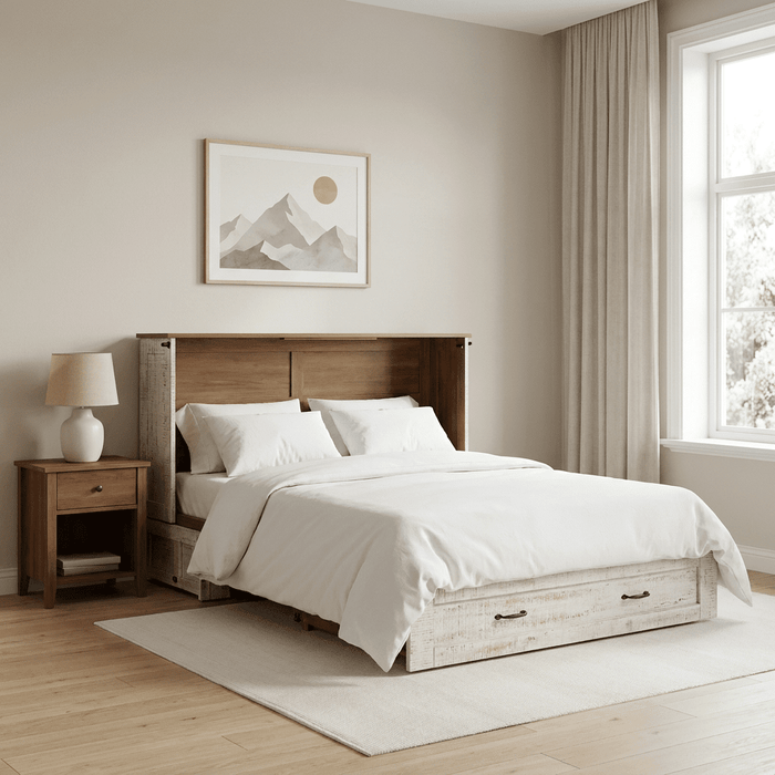 Night and Day Furniture Poppy Queen Murphy Cabinet Bed Complete