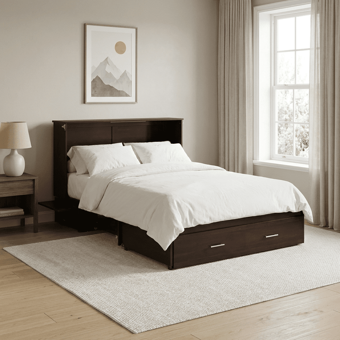Night and Day Furniture Sagebrush Queen Murphy Cabinet Bed Complete