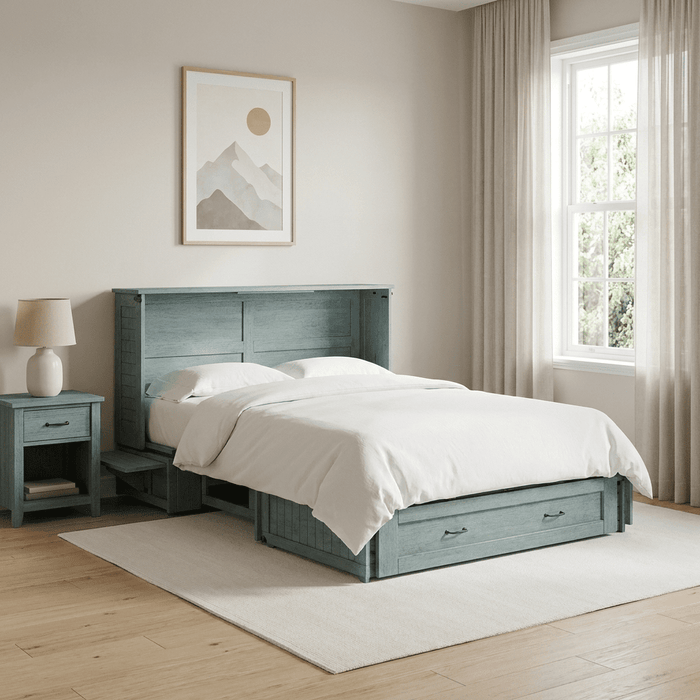 Night and Day Furniture Poppy Queen Murphy Cabinet Bed Complete