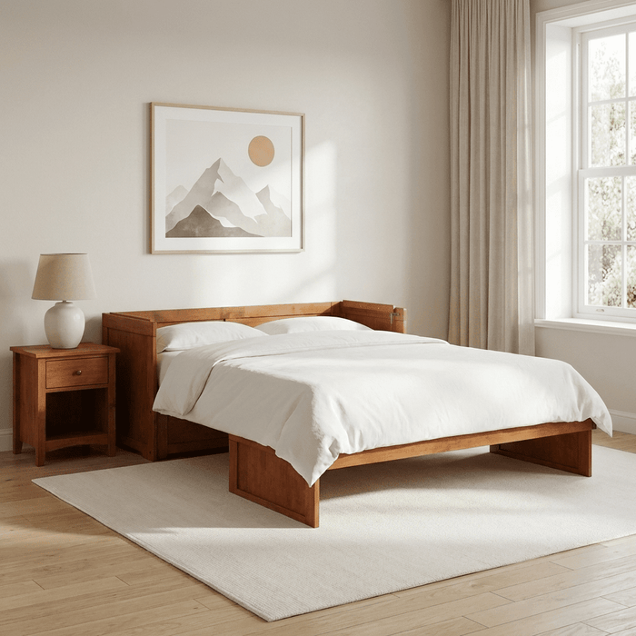 Night and Day Furniture Queen Murphy Cabinet Bed Cube