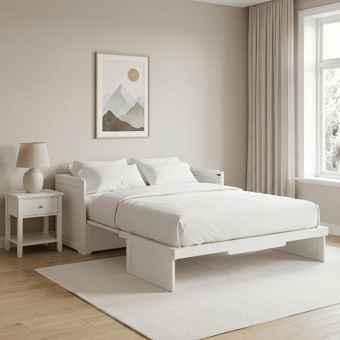 Night and Day Furniture Queen Murphy Cabinet Bed Cube