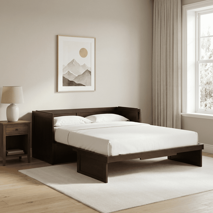 Night and Day Furniture Queen Murphy Cabinet Bed Cube