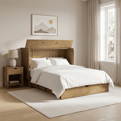 Arason Creden-ZzZ Key West Queen Size Chest Murphy Cabinet Bed