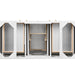 Chicago 48" Single Vanity, Walnut Whisper, w/ Single Hole 3CM White Zeus Silestone® Top & Backsplash