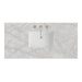 48" Single Top, 3 CM Victorian Silver Silestone w/ Sink