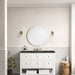 Breckenridge 48" Single Vanity, Whitewashed Oak w/ 3 CM Charcoal Soapstone Silestone Top