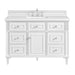 Lorelai 48" Single Vanity, Bright White w/ 3 CM Lime Delight Silestone Top
