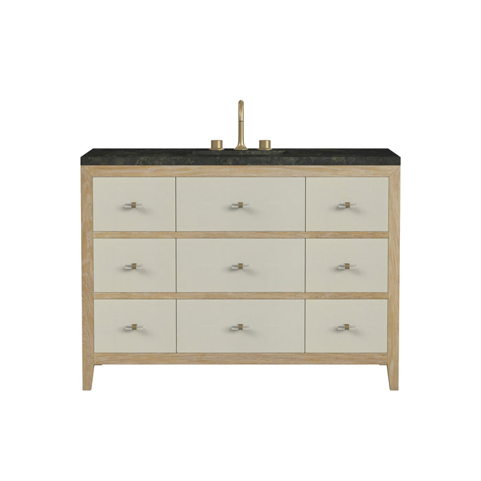 Celeste 48" Single Vanity, Sunwashed Oak with Embossed Shagreen, w/ 3 CM Phantome Eclos Top