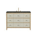 Celeste 48" Single Vanity, Sunwashed Oak with Embossed Shagreen, w/ 3 CM Phantome Eclos Top