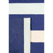 Pasargad Home Hampton Collection Indoor/Outdoor Area Rug- 4' 0" X 6' 0",Blue hmpt-02 4x6