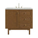 Laurent 36" Single Vanity, Honey Oak w/ 3 CM Lime Delight Silestone Top