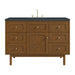 Laurent 48" Single Vanity, Honey Oak w/ 3 CM Charcoal Soapstone Silestone Top