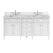 Brittany 72" Double Vanity, Victory Blue w/ 3 CM Charcoal Soapstone Silestone Top