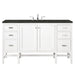 Addison 60" Single Vanity, Glossy White, w/ 3 CM Phantome Eclos Top