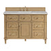 Lorelai 48" Single Vanity, Bright White, w/ 3 CM Tajnar Eclos Top w/FreePower Wireless Charger