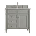 Brittany 36" Single Vanity, Urban Gray w/ 3 CM Victorian Silver Silestone Top