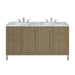 Chicago 60" Double Vanity, Smokey Celadon, w/ 3 CM Eternal Jasmine Pearl Silestone® Top