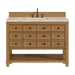 Malibu 48" Single Vanity, Amber Birch, w/ 3 CM Tajnar Eclos Top