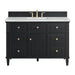 Lorelai 48" Single Vanity, Black Onyx w/ 3 CM Ethereal Noctis Silestone Top