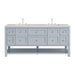 Breckenridge 72" Double Vanity, Smokey Celadon w/ 3 CM Eternal Jasmine Pearl Top