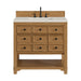 Malibu 36" Single Vanity, Amber Birch, w/ 3 CM Siberian Silestone Top