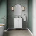 James Martin Chianti 24" Single Bathroom Vanity in Glossy White, shown in a bathroom setting
