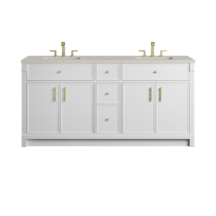 James Martin Vanities Bellshire 72" Double Bathroom Vanity