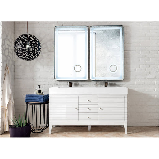 James Martin Vanities Linear 59" Double Bathroom Vanity