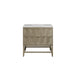 Emmeline 36" Single Vanity, Pebble Oak w/ 3 CM Eternal Jasmine Pearl Top