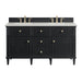 Lorelai 60" Double Vanity, Black Onyx w/ 3 CM Lime Delight Silestone Top