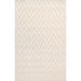 Pasargad Home Edgy Collection Hand-Tufted Bamboo Silk & wool Ivory Area Rug pvny-20 5x8