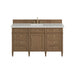 Brittany 60" Single Vanity in Bright White, w/ 3 CM Tajnar Eclos Top