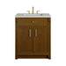 Bellshire 30" Single Vanity, Honey Oak w/ 3 CM Lime Delight Silestone Top