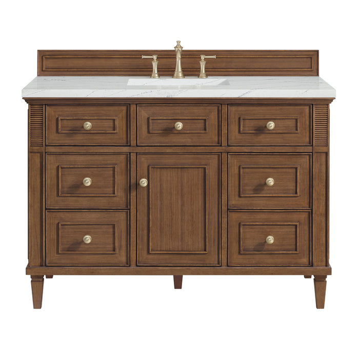 Lorelai 48" Single Vanity, Light Natural Oak, w/ 3 CM Tajnar Eclos Top
