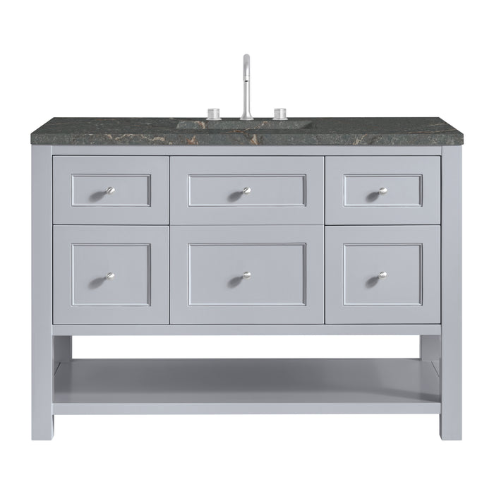 Breckenridge 48" Single Vanity, Smokey Celadon w/ 3 CM Eternal Jasmine Pearl Top