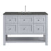 Breckenridge 48" Single Vanity, Smokey Celadon w/ 3 CM Eternal Jasmine Pearl Top