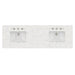 72" Double Top, 3 CM Eternal Jasmine Pearl Quartz w/ Sink