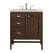 Addison 30" Single Vanity, Mid-Century Acacia, w/ 3 CM Siberian Silestone Top