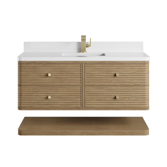 Allamari 48" Single Vanity, Sable w/ 3 CM Tajnar Eclos Top