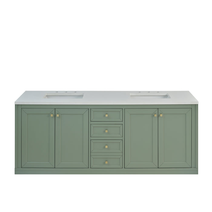 James Martin Vanities Chicago 72" Double Vanity