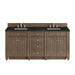 Bristol 72" Double Vanity, Whitewashed Walnut w/ 3 CM Eternal Jasmine Pearl Silestone Top