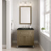 James Martin Chicago 30" Single Bathroom Vanity in Walnut Whisper, shown in a bathroom setting