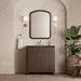 James Martin Gracyn 36" Single Bathroom Vanity in Sable, shown in a bathroom setting