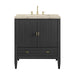 Myrrin 30" Single Vanity, Carbon Oak w/ 3 CM Tajnar Eclos Top